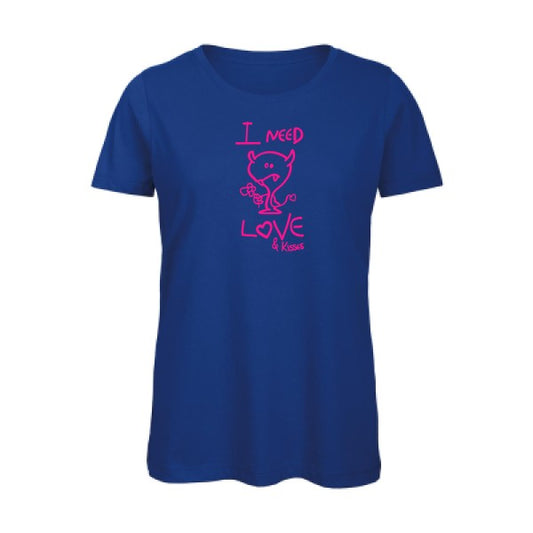 T shirt humour bio femme   femme bio|LOVER Rose Fluo 