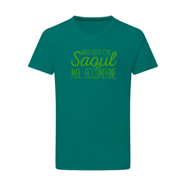 Maux vieut être Saoul vert pomme -Flex vert pomme sur T-shirt SG  Emerald Green  2XL