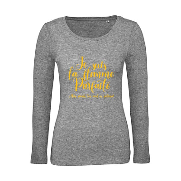 La flemme parfaite jaune Or |   T shirt manches longues femme|100% bio