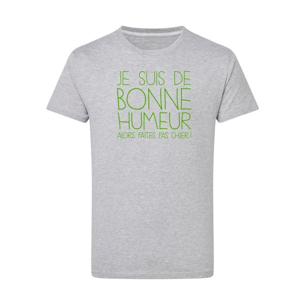 BONNE HUMEUR vert pomme -Flex vert pomme sur T-shirt SG  Light Oxford  5XL