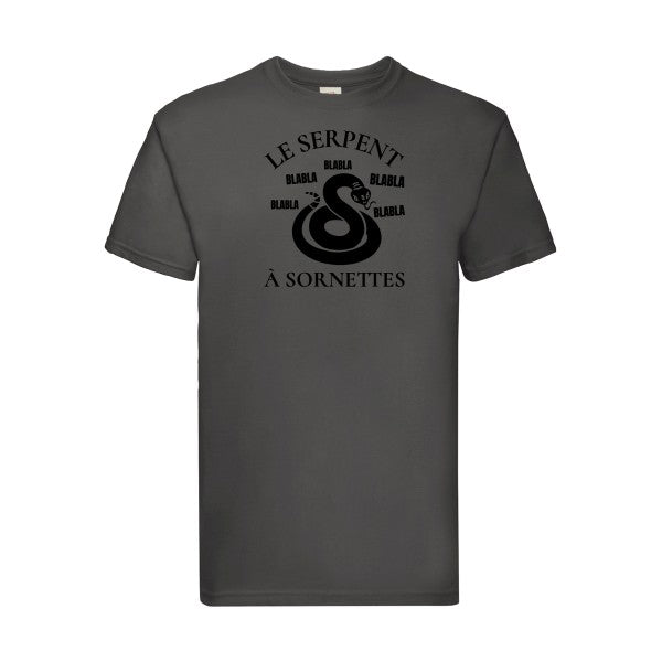 T-shirt|Serpent à Sornettes |Noir  |Fruit of the loom 205  G