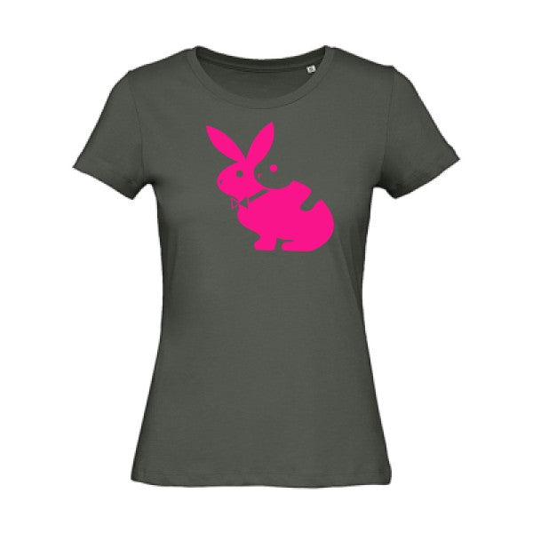 T shirt humour bio femme   femme bio|hot  Rose Fluo 