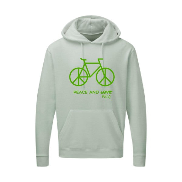 Peace and vélo Vert pomme SG - Hooded Sweatshirt Sweat capuche