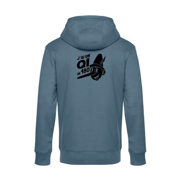 Quotient-intellectuel sweat shirt original nordic blue flex Noir impression Dos