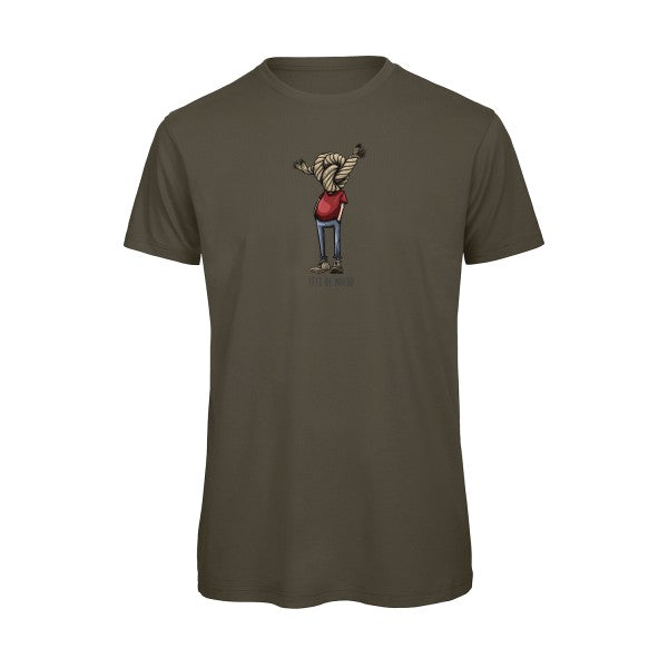 T-shirt humour original Tete De Nœud T Shirt couleur Khaki Green