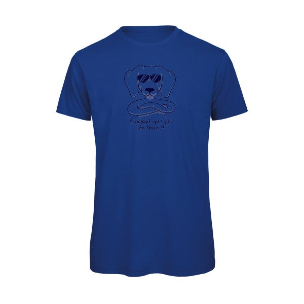 T-shirt humour original Avoir du chien T Shirt couleur Royal Blue