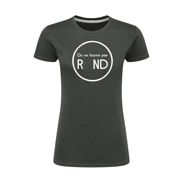 ça ne tourne pas rond !| Blanc |T shirt original femme|SG