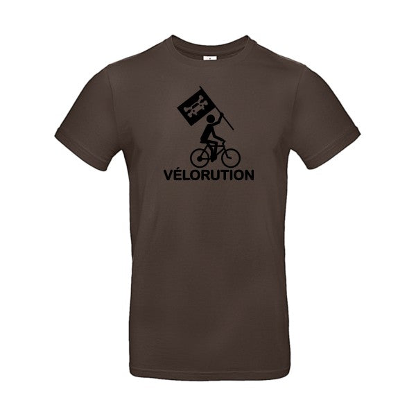 Vélorution Flex noir |E190 T-shirt|Brown||2XL