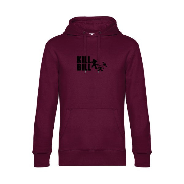 kill-bill sweat shirt original Burgundy flex Noir impression Face
