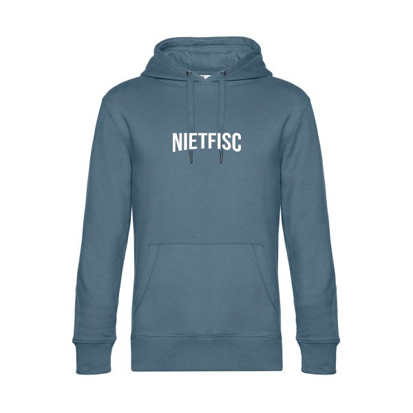 NIETFISC sweat shirt original nordic blue flex Blanc impression Face