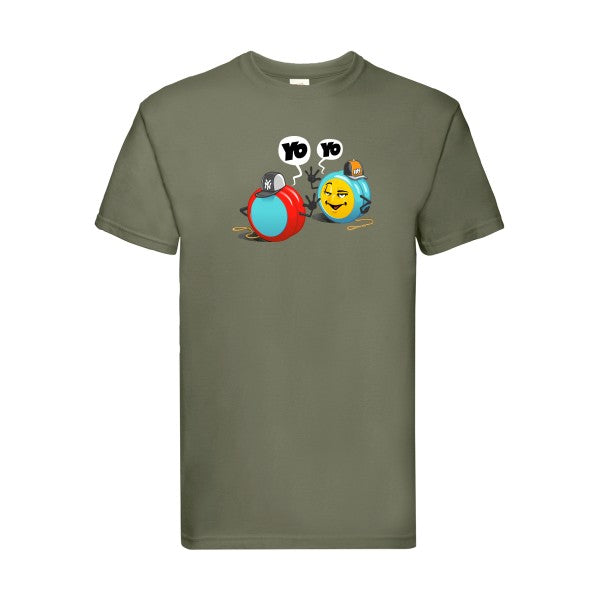 Yo Yo Fruit of the loom 205 g/m² T-shirt/ classic olive