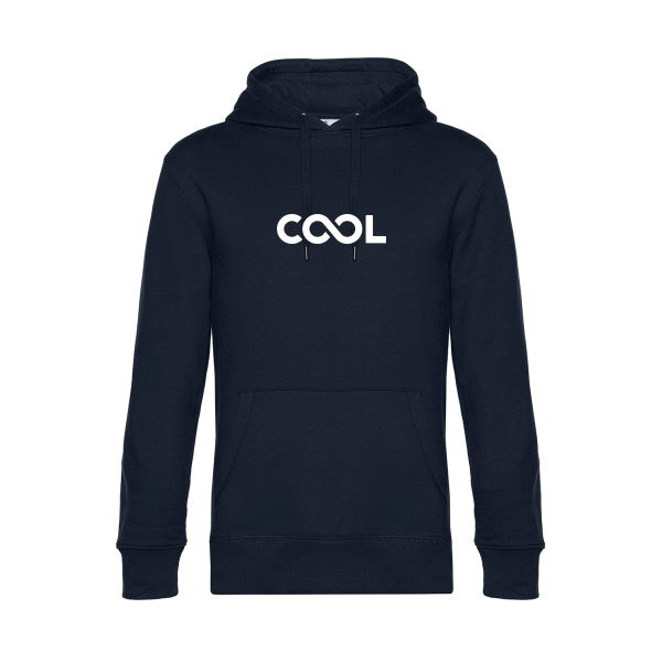 Infiniment-cool sweat shirt original Navy Blue flex Blanc impression Face