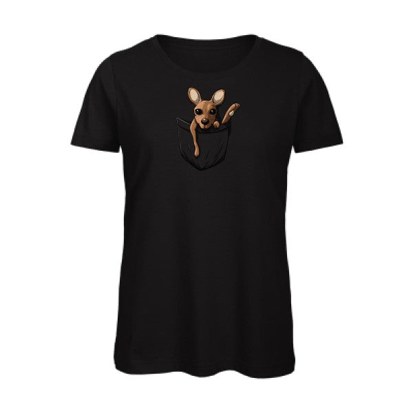 Dans-la-poche- - t-shirt original femme Black