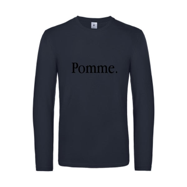 pub subliminale - t shirt- manches- longues- original- humour- Navy impression Face