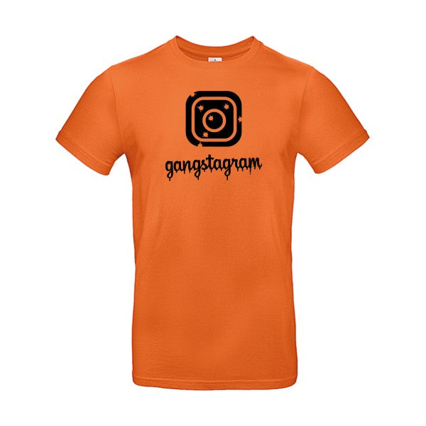 GANGSTAGRAM flex noir B&C - E190 T-shirt|Urban Orange||2XL