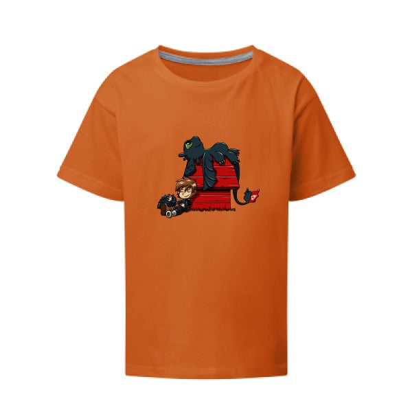 Dragon Peanuts SG - Kids T-shirt enfant Orange Taille 152 (11-12/2XL)