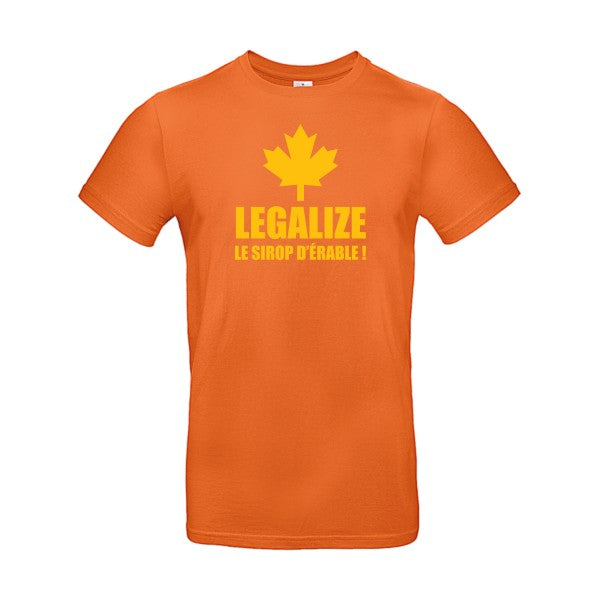 Legalize le sirop d'érableFlex jaune or- T-shirt E190|Urban Orange||2XL