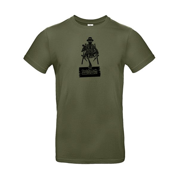 Y a-t-il une vie avant la mort ? flex noir B&C - E190 T-shirt|Urban Khaki||2XL