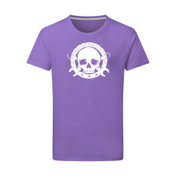 bricoleur d'enfer - Flex Blanc Tshirt original Aster Purple  2XL