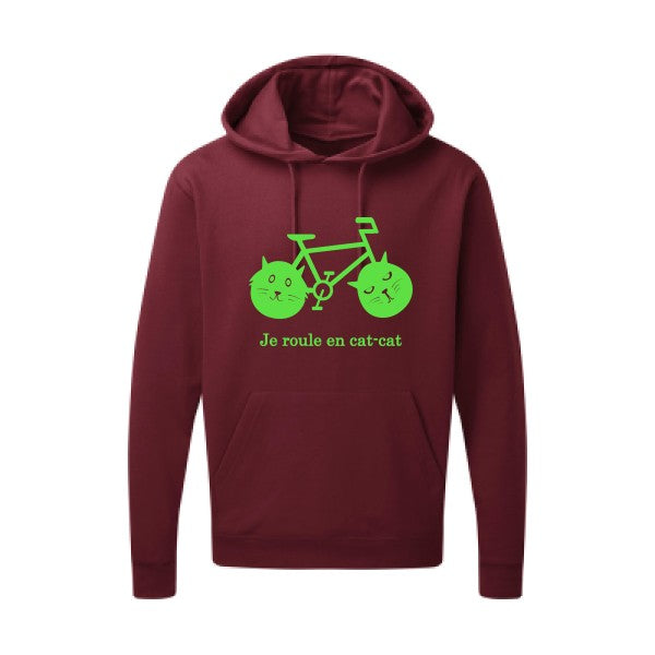 cat-cat bike Vert fluo SG - Hooded Sweatshirt Sweat capuche