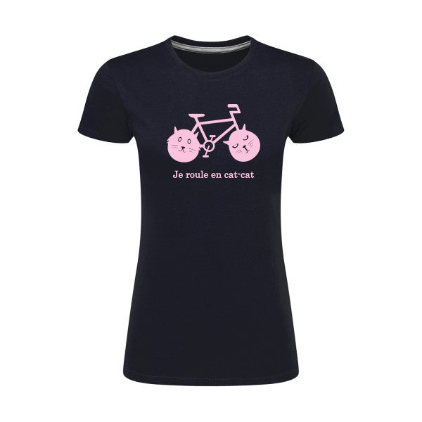 cat-cat bike | Rose |T shirt original femme|SG