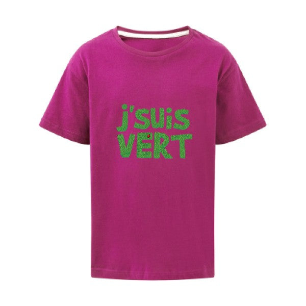 J'suis vert SG - Kids T-shirt enfant Dark Pink Taille 152 (11-12/2XL)