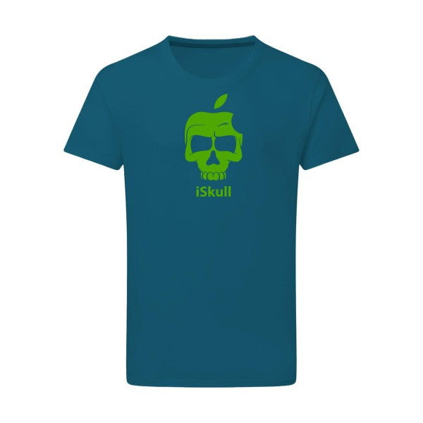 iSkull vert pomme -Flex vert pomme sur T-shirt SG  Petrol  2XL