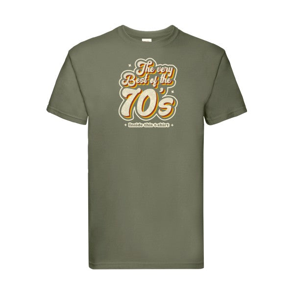 70s Fruit of the loom 205 g/m² T-shirt/ classic olive