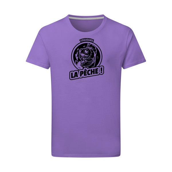 Toujours la pêche ! - Flex noir Tshirt original Aster Purple  2XL