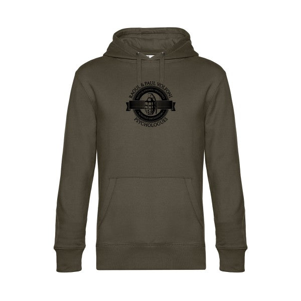 Volfoni sweat shirt original Khaki flex Noir impression Face