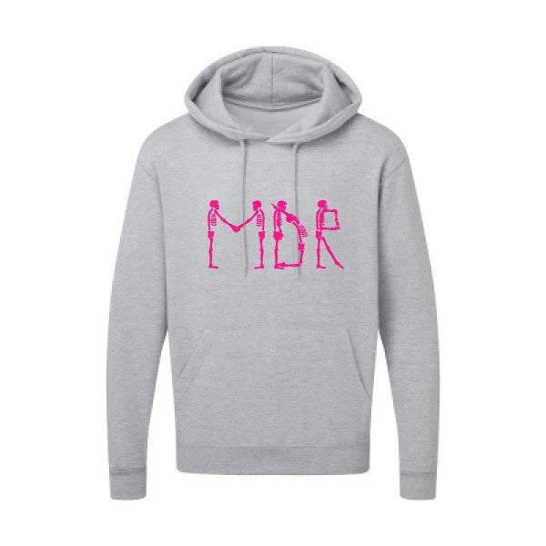 MDR |Sweat  capuche humoristique Rose fluo 