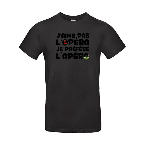 T-shirt humour original Operapero T Shirt couleur Black