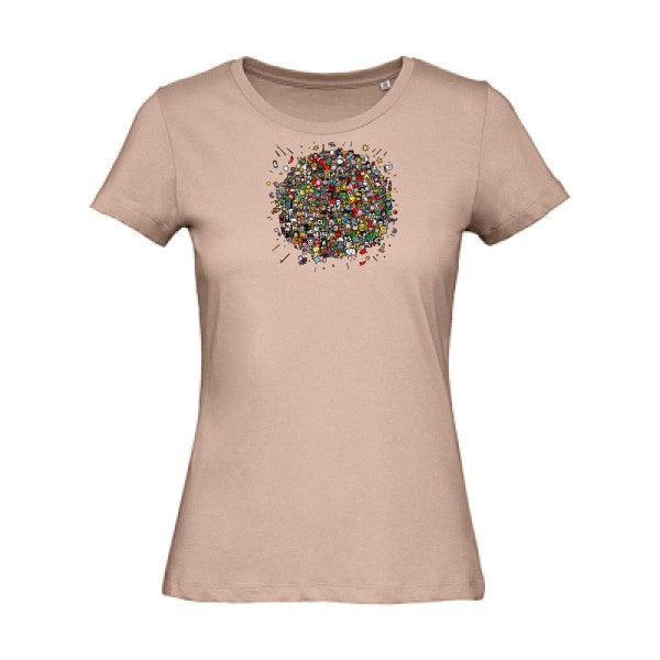 Planete-Pop-Culture- - t-shirt original femme Millennial Pink