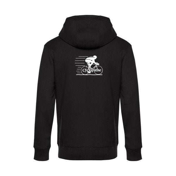 CYCLOPATHE sweat shirt original Black flex Blanc impression Dos