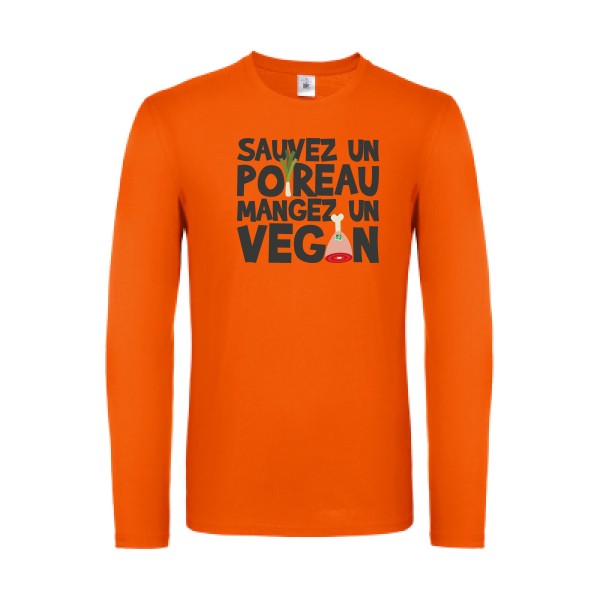 vegan/poireau B&C - E150 LSL T-shirt manches longues léger