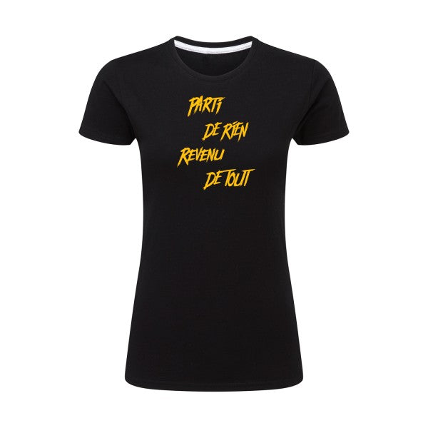 Parti de rien jaune Or |T shirt original femme|SG