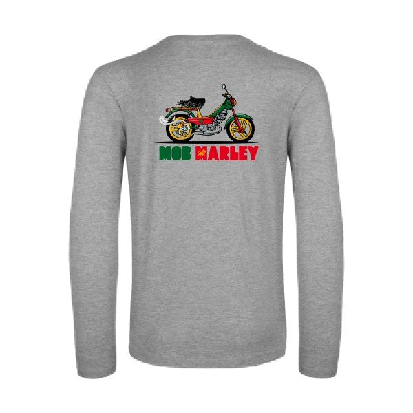 mob-marley-t-shirt-manches-longues-original-humour -Sport Grey