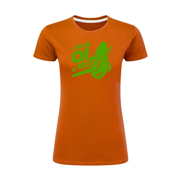 Quotient intellectuel Vert pomme |T shirt original femme|SG