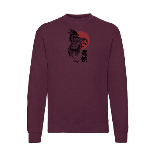 Le héron et le serpent  Fruit of the loom 280 g/m² Sweat shirt