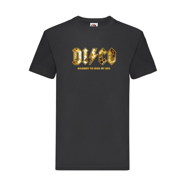 DISCO Fruit of the loom 205 g/m² T-shirt/ noir