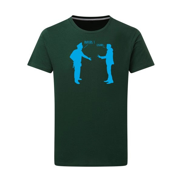 CHIFOUMI - Flex bleu clair Tshirt original Bottle Green  2XL