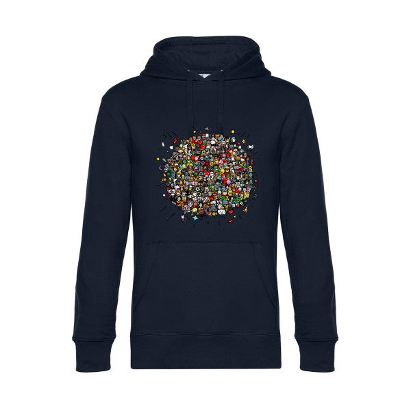Planete-Pop-Culture- Sweat à capuche original Navy Blue - RueDuTeeshirt