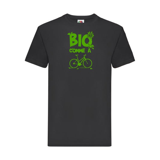 T-shirt|Bio comme un vélo |Vert pomme|Fruit of the loom 205  G