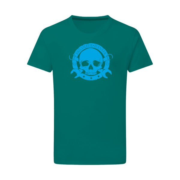 bricoleur d'enfer - Flex bleu clair Tshirt original Emerald Green  2XL