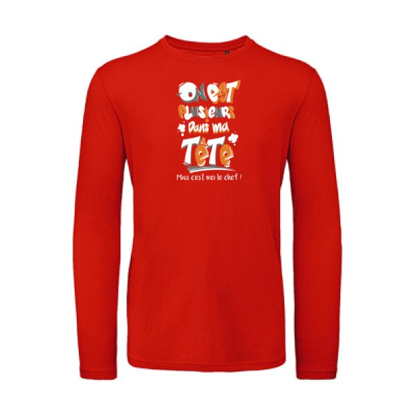 C'est moi le chef ! | T-shirt original LSL Fire Red 2XL