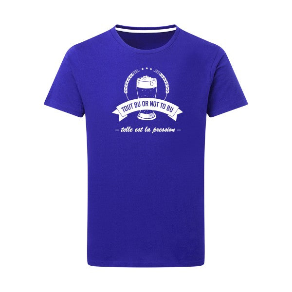 Telle est la pression Blanc -Flex Blanc sur T-shirt SG  Royal Blue  5XL