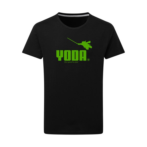 Yoda vert pomme -Flex vert pomme sur T-shirt SG  Dark Black  4XL