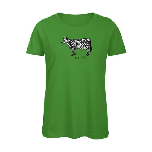 drole-de-zebre- - t-shirt original femme Real Green