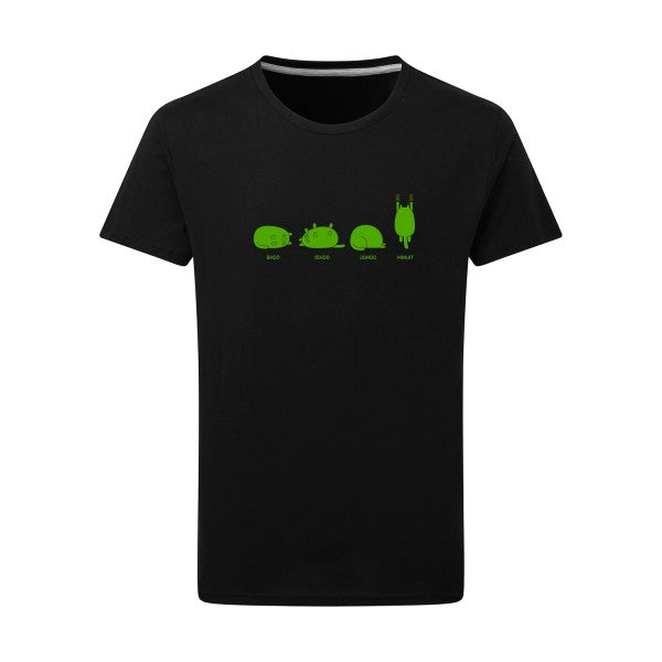 Journée type vert pomme -Flex vert pomme sur T-shirt SG  Dark Black  4XL