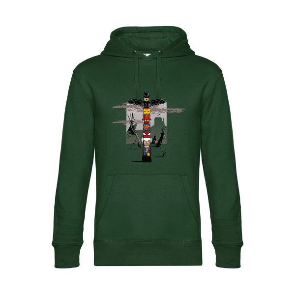 TOTEM- Sweat à capuche original Bottle Green - RueDuTeeshirt